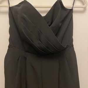 Express black, strapless jumpsuit. Size 6